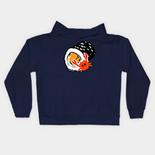 Crab Eating Sushi Kids Hoodie